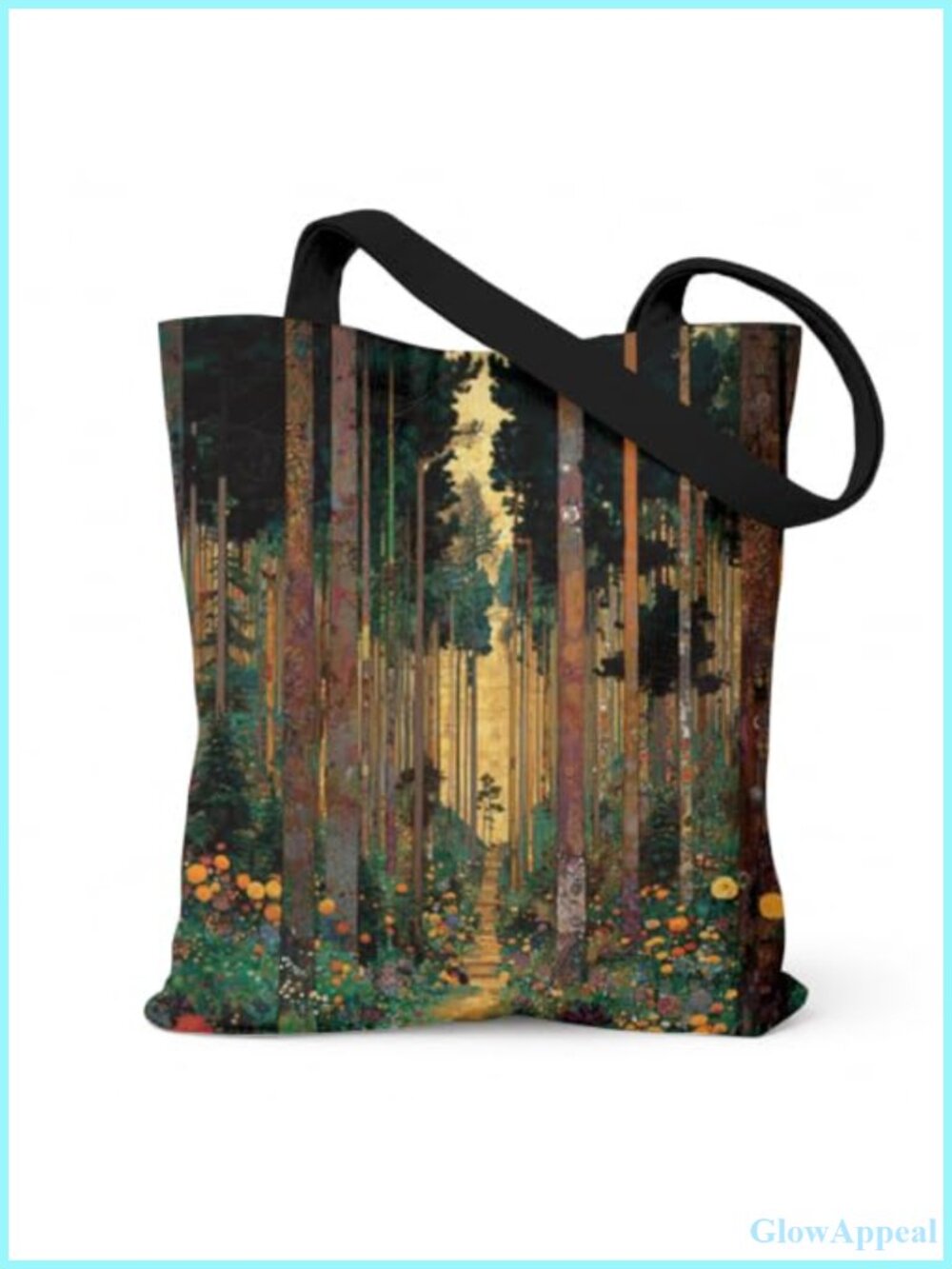 Enchanted Forest Canvas Tote Bag Reusable Shoulder Carry Women's Handbag